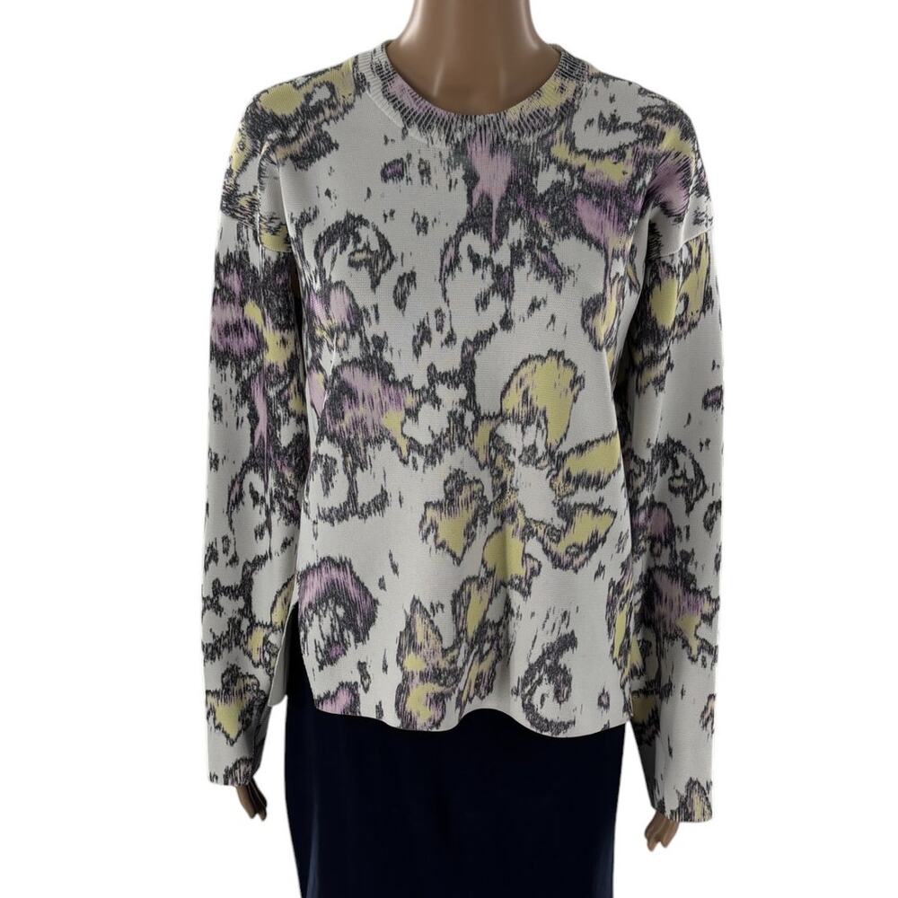 3.1 Phillip Lim White Abstract Daisy Pullover Sweater - Picture 5 of 12